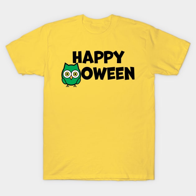 Happy Owloween T-Shirt by acurwin